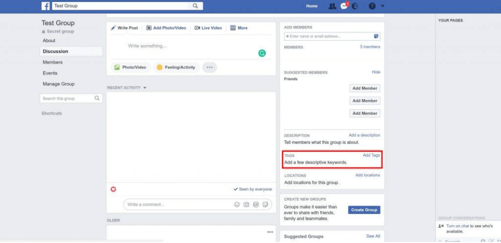 How to send group messages on Facebook?